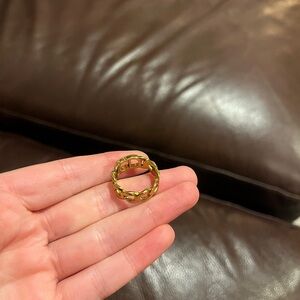 Dior Gold Braided Ring
